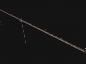 Gutter System Medieval Roof 3D 模型