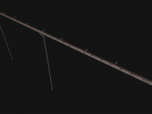 Gutter System Medieval Roof 3D 模型
