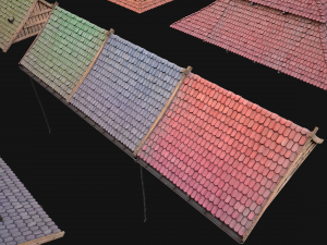 Roof Set Medieval City Pack 3D Model