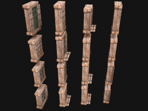 Medieval Windows Set Model 3D