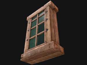Medieval Windows Set Model 3D