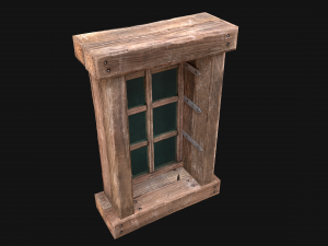 Medieval Windows Set Model 3D
