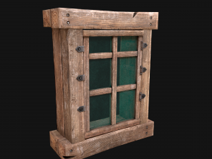 Medieval Windows Set Model 3D