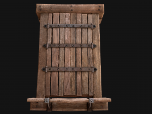 Medieval Windows Set Model 3D