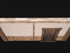 Medieval Door and Wall 3D Model