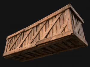 Medieval Wooden Balcony Modèle 3D