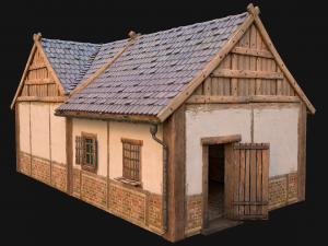 Medieval House 1 Cottage Modèle 3D