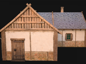 Medieval House 1 Cottage Modèle 3D
