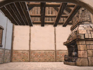Medieval House 2 Barrack 3D Model
