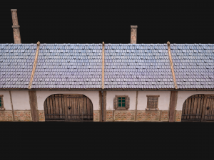Medieval House 2 Barrack 3D Модель