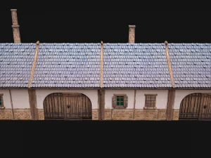 Medieval House 2 Barrack 3D Model