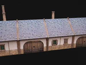 Medieval House 2 Barrack 3D Model
