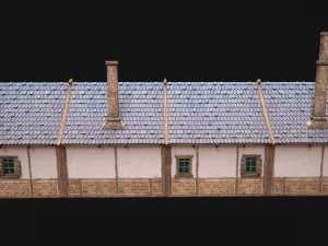 Medieval House 2 Barrack 3D Model