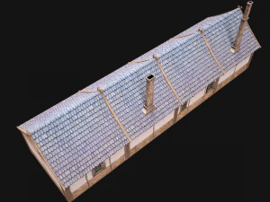 Medieval House 2 Barrack 3D Model