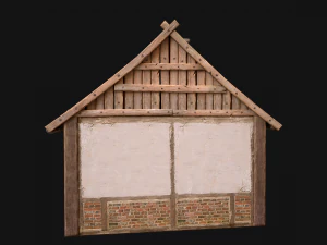 Medieval House 2 Barrack 3D Model
