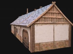 Medieval House 2 Barrack 3D Модель