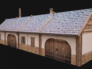 Medieval House 2 Barrack 3D Model