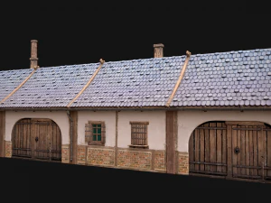 Medieval House 2 Barrack 3D Model