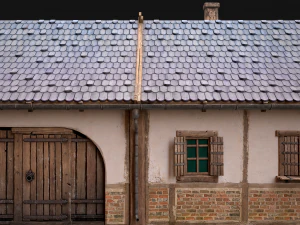 Medieval House 2 Barrack 3D Model