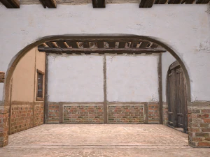 Medieval House 2 Barrack 3D Model