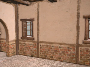 Medieval House 2 Barrack 3D Model