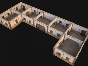 Medieval House 3 Residence 3D Model