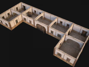 Medieval House 3 Residence 3D Model
