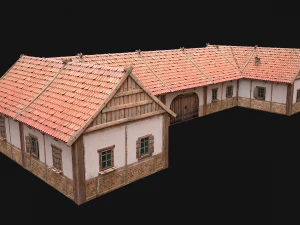 Medieval House 3 Residence 3D Model