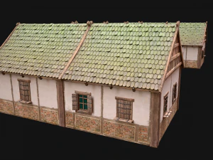 Medieval House 3 Residence 3D Model