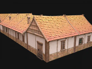 Medieval House 3 Residence 3D Model