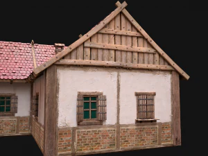 Medieval House 3 Residence 3D Model