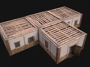 Medieval Town House 4 3D Model