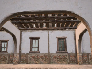 Medieval Town House 4 3D Model