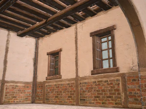 Medieval Town House 4 3D Model