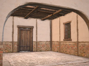 Medieval Town House 4 3D Model