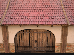 Medieval Courtyard Building House 5 3Dモデル