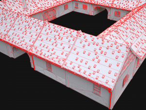 Medieval Courtyard Building House 5 3Dモデル