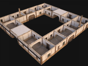 Medieval Buildings Set 3D Model