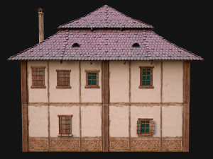 Medieval Two Storey House 3Dモデル