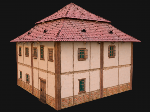 Medieval Two Storey House 3Dモデル