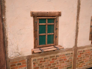Medieval Two Storey House 3D Model