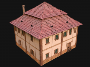 Medieval Two Storey House 3Dモデル