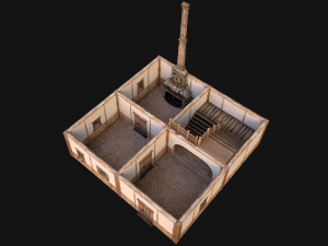 Medieval Two Storey House 3Dモデル