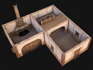 Medieval Town House Cottage 3Dモデル