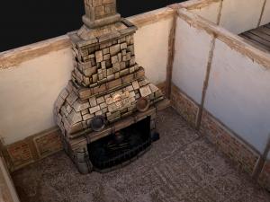 Medieval Town House Cottage 3Dモデル