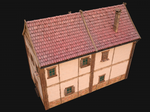 Medieval Town House Cottage 3Dモデル