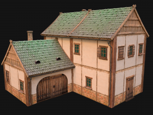 Medieval Town House Cottage 3Dモデル