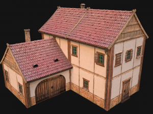 Medieval Town House Cottage 3Dモデル