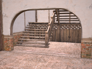 Medieval Town House Cottage 3Dモデル