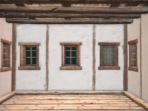 Medieval Town House Cottage 3D Model
